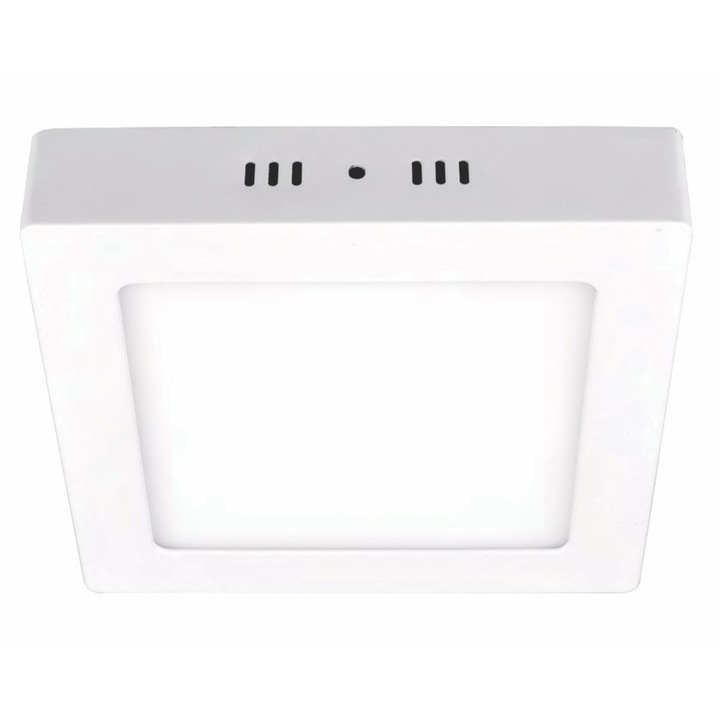 SPIN LED Spotlámpa, Négyzet alakú, 220 x 220 x 37 mm, 18W=150W, 6400K, Hideg fény