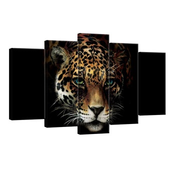 Set Tablouri DEGRETS 78451 Canvas, 60 x 100 cm, 5 piese (2x40x20 cm, 2x50x20 cm, 1x60x20 cm), Jaguar Set Tablouri DEGRETS 78451 Canvas, 60 x 100 cm, 5 piese (2x40x20 cm, 2x50x20 cm, 1x60x20 cm), Jaguar