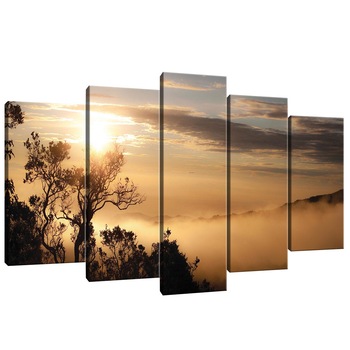 Set Tablouri DEGRETS 78457 Canvas, 60 x 100 cm, 5 piese (2x40x20 cm, 2x50x20 cm, 1x60x20 cm), Apus 1 Set Tablouri DEGRETS 78457 Canvas, 60 x 100 cm, 5 piese (2x40x20 cm, 2x50x20 cm, 1x60x20 cm), Apus 1