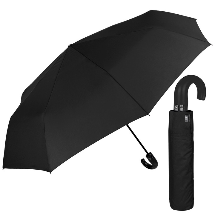 Мъжки автоматичен Open-Close чадър Perletti Technology 21703, Черен