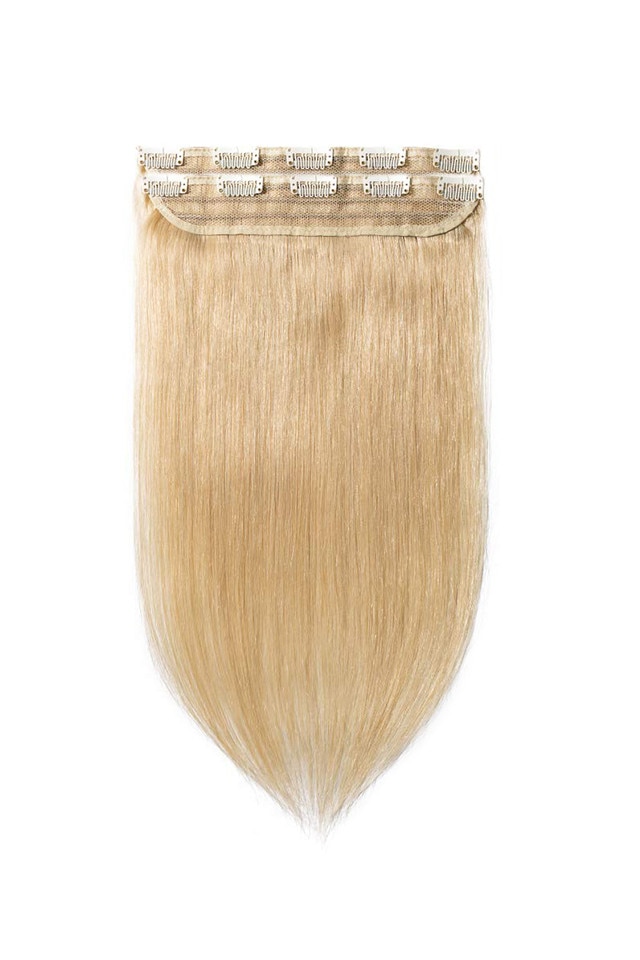 Extensii Par Natural TRESA PLATINUM Blond Deschis Auriu 60 cm