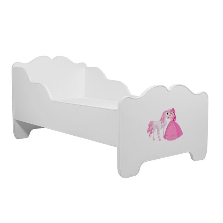 Детско легло, АННА "принцеса с кон" размер 140x70, безплатен матрак