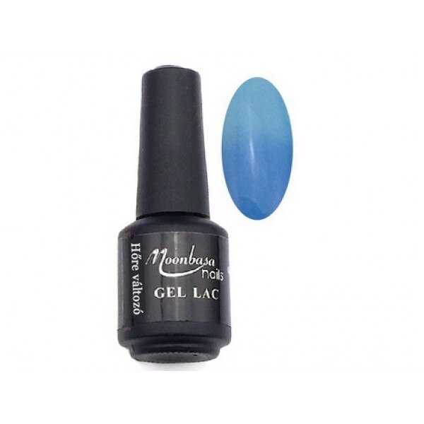 Gel Lac Oja Semipermanenta Thermo,Moonbasa#406,Albastru Mov/Albastru Senin