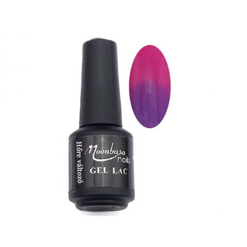 Gel Lac Oja Semipermanenta Thermo,Moonbasa#411,Violet/Ciclamen