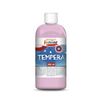 Vopsea tempera pe baza de apa Pentart junior - roz deschis, 500 ml Vopsea tempera pe baza de apa Pentart junior - roz deschis, 500 ml