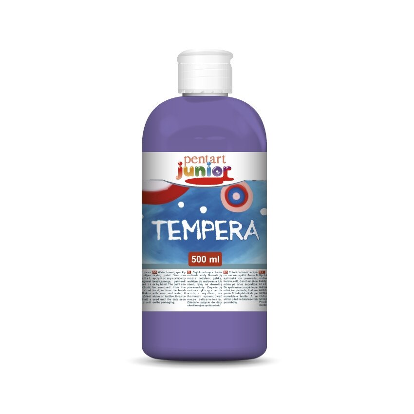 Vopsea tempera pe baza de apa Pentart junior - violet, 500 ml