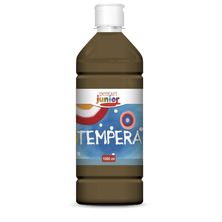 Vopsea tempera pe baza de apa Pentart junior - maro, 1000 ml