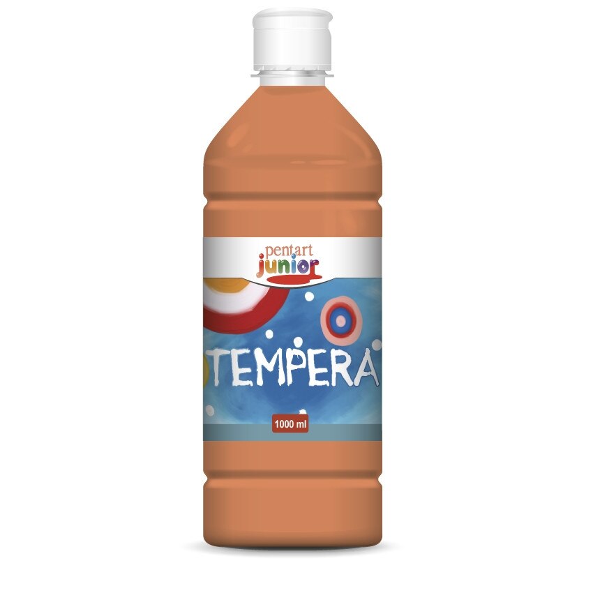 Vopsea tempera pe baza de apa Pentart junior - portocaliu, 1000 ml