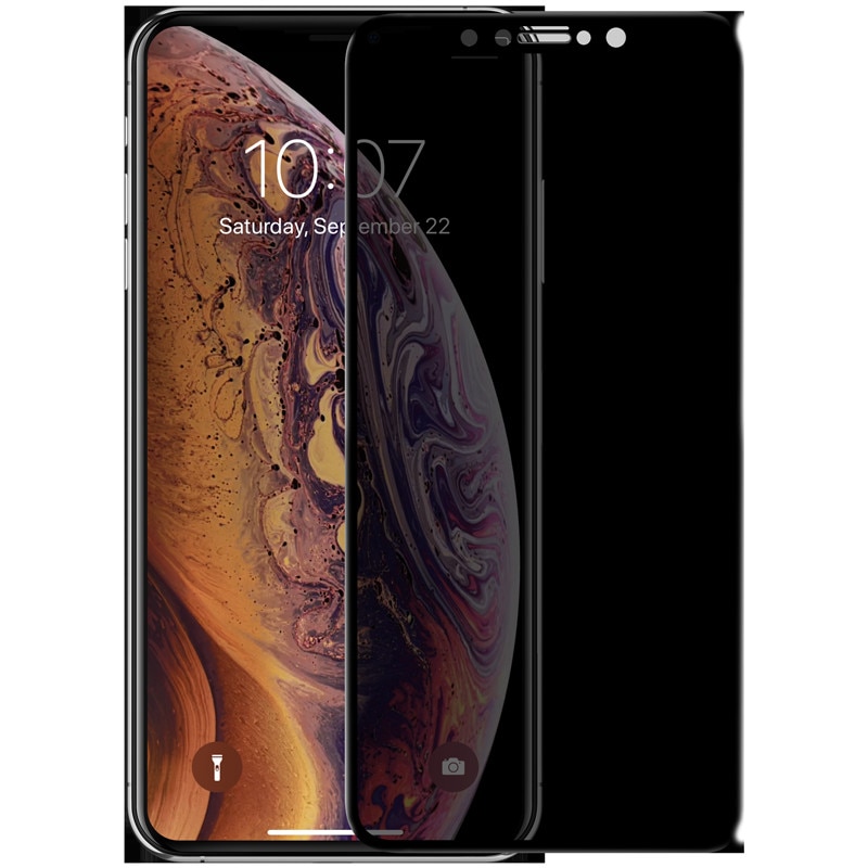 Folie de protectie tempered glass iPhone 11 Pro MAX 3D Negru Privacy