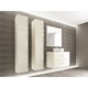 Set Modular Mobila Baie Eos 1 Crem Lucios, MDF