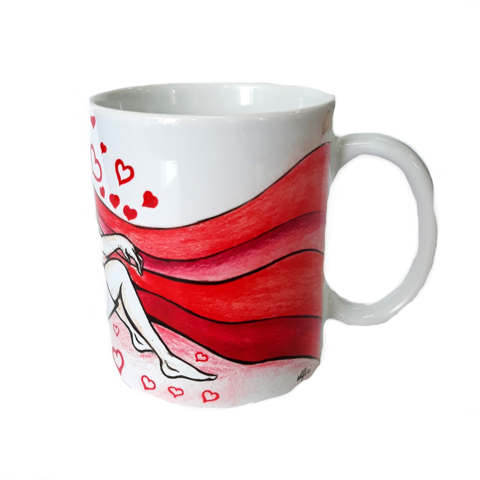 Cana ceramica, modelul: LOVE 1, capacitate: 300 ml