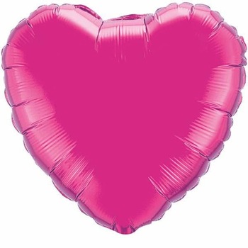 Balon mini folie magenta in forma de inima - 10 cm, umflat + bat si rozeta, Qualatex 99339, 1 buc Balon mini folie magenta in forma de inima - 10 cm, umflat + bat si rozeta, Qualatex 99339, 1 buc