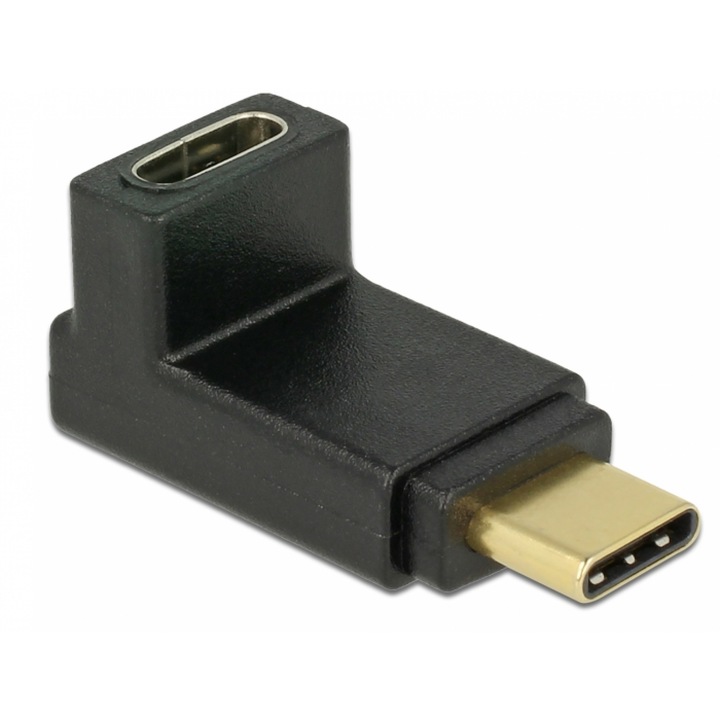 Adaptor USB-C 3.1 Gen 2 unghi 90 grade sus/jos, Delock 65914