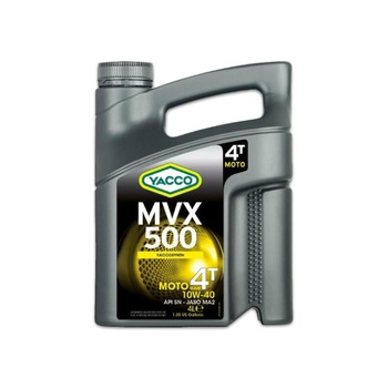 Ulei de motor YACCO MVX 500 4T 10W-40 - 4L Ulei de motor YACCO MVX 500 4T 10W-40 - 4L