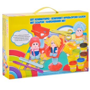 Set de plastilina coafor doh diferite modele Set de plastilina coafor doh diferite modele