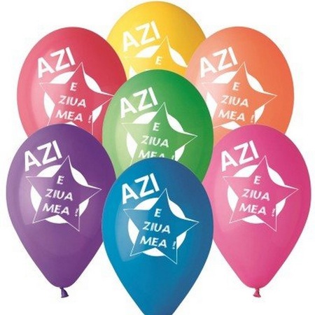 Baloane Latex Azi E Ziua Mea Set 10 Baloane Multicolor 10 26 Cm Emag Ro