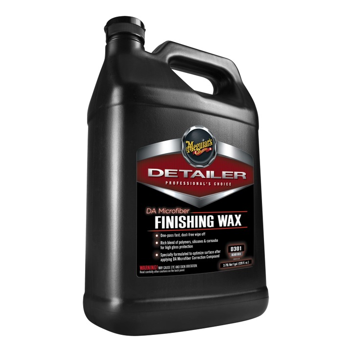 Восък за защита на автомобила Meguiars Microfiber Finishing Wax, За финализиране на полиране, 3.79 л