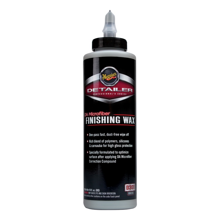 Вакса за автомобил Meguiar's, Полиран завършек, 473 мл, Microfiber Finishing Wax