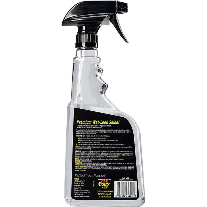 Solutie auto spray anvelope cauciucuri Meguiar's, 710ml, Hot Shine Tire Spray