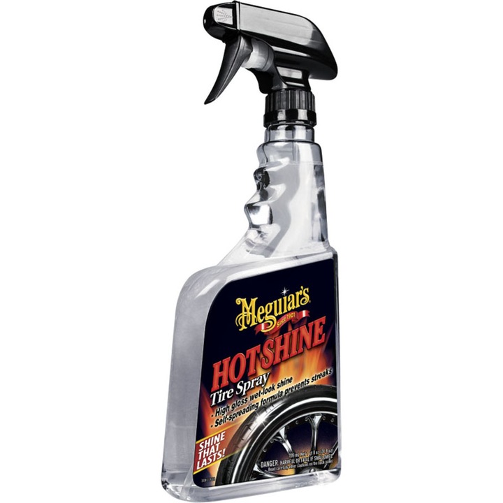 Solutie auto spray anvelope cauciucuri Meguiar's, 710ml, Hot Shine Tire Spray