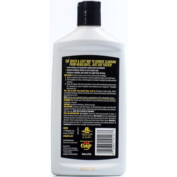 Solutie auto pentru curatare plastic Meguiar's, 296ml, PlastX