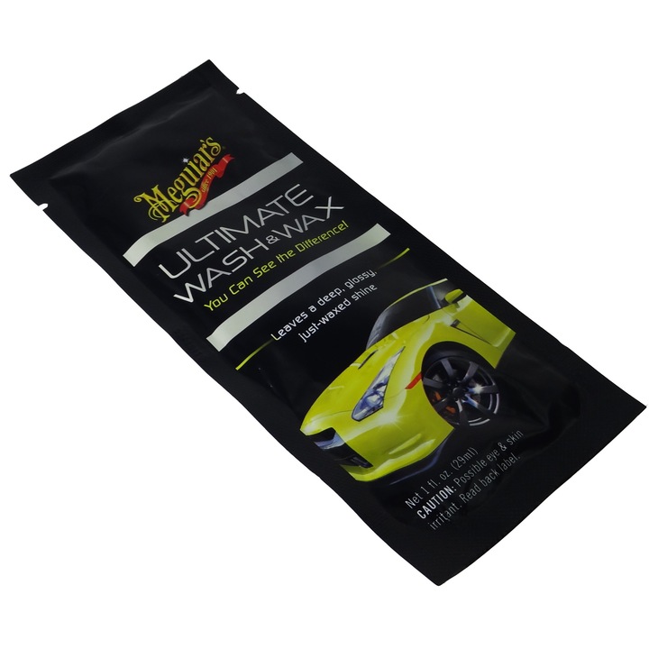 Sampon auto concentrat cu ceara protectie Meguiar's, 30ml, Ultimate Wash & Wax