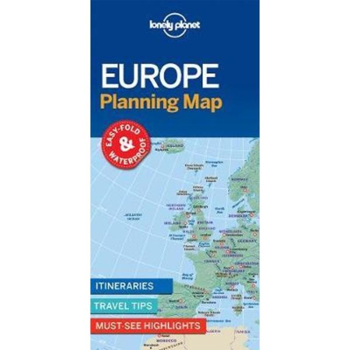 Lonely Planet Europe Planning Map