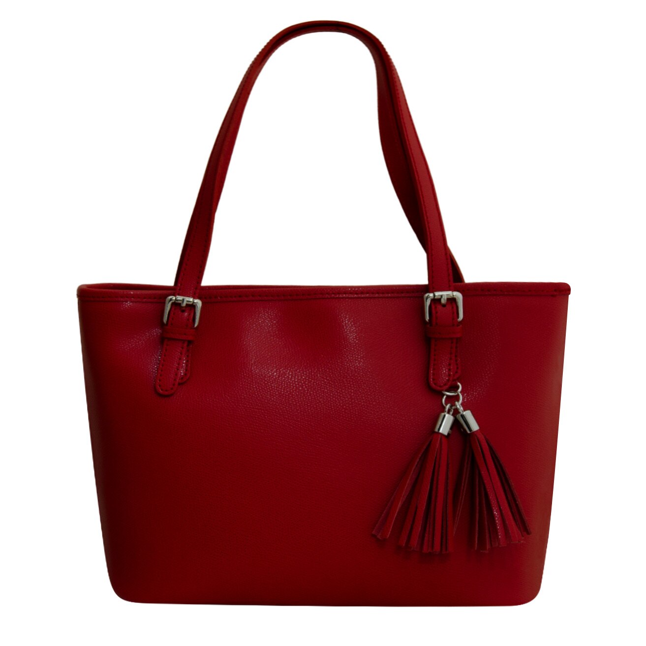 Geanta office de dama din piele naturala, Felicia rosu