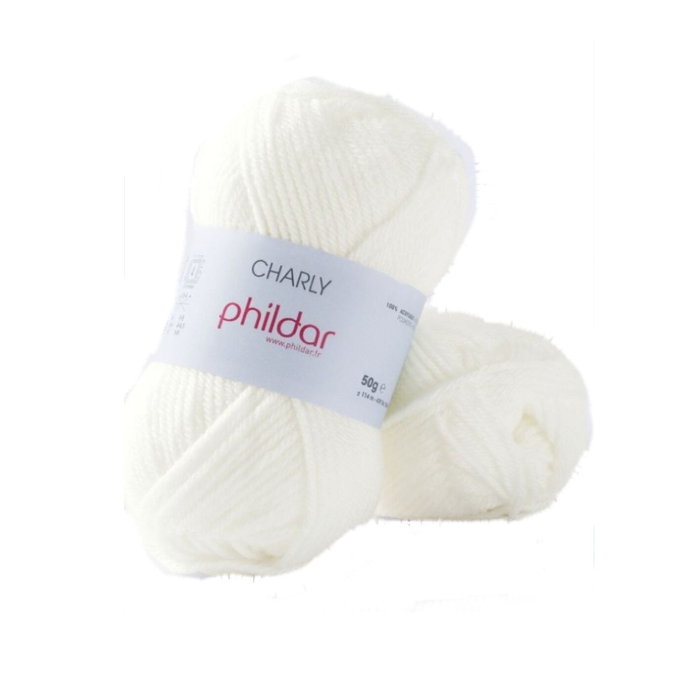 Fir pentru impletit PhiL Charly 1359 Craie, lungime 114 metri