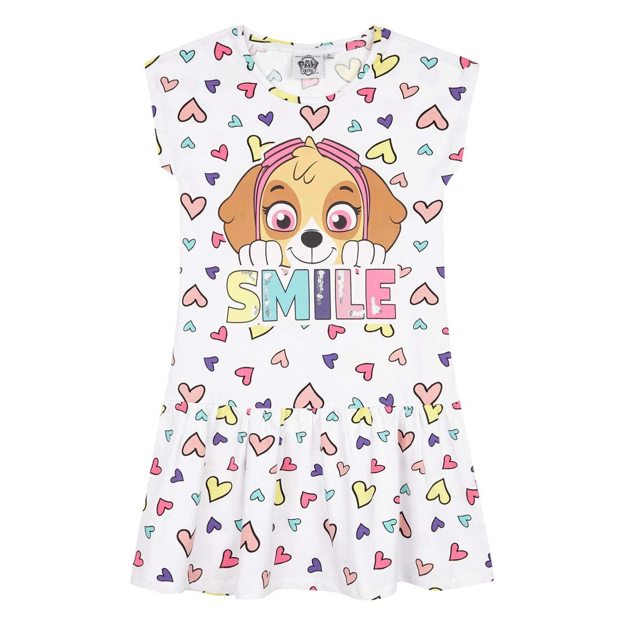 Rochie Patrula Catelusilor alba, 2 ani, 92 cm