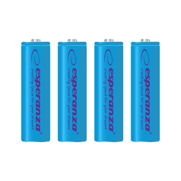 Esperanza Újratölthető Akkumulátorok Ni-Mh Aa 2000Mah 4Db. Kék