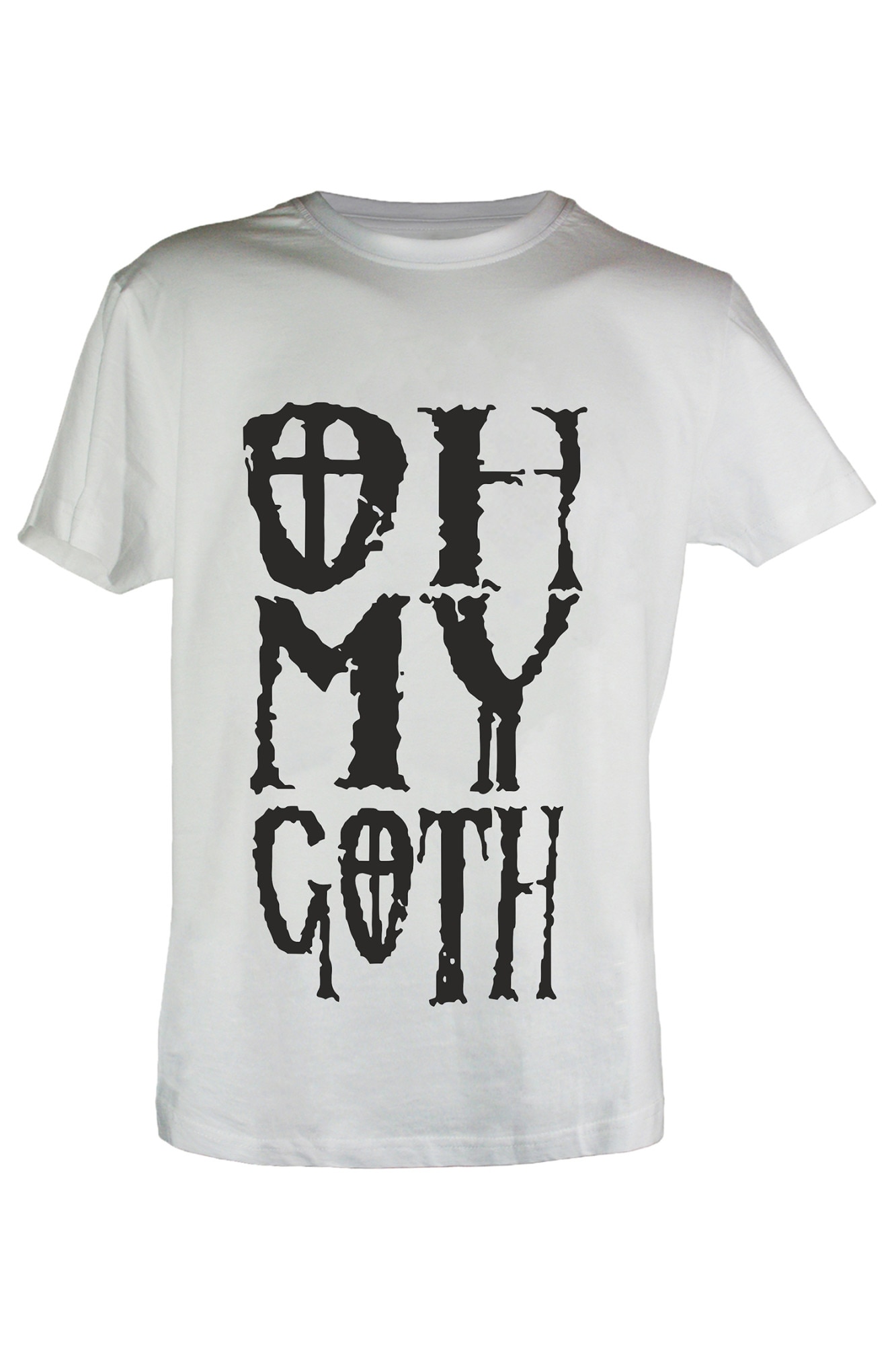 Tricou barbati Oh My God, Alb