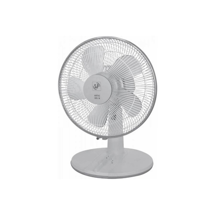 Настолен вентилатор, ARTIC-305 N GR (230V 50/60HZ), равномерно разпределение на въздуха, 3 степени на скорост, регулируем