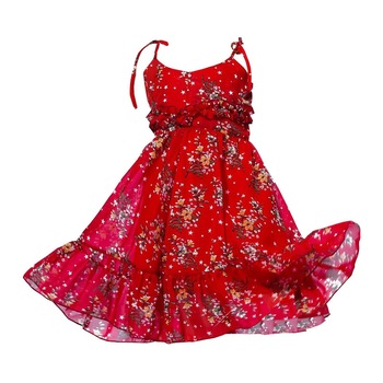 Rochita Ksenyia Kids, voal, rosu Rochita Ksenyia Kids, voal, rosu