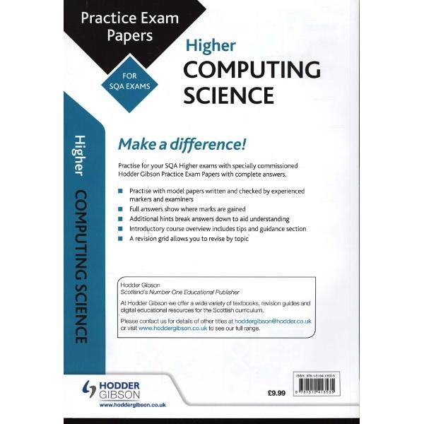 Higher Computing Science: Practice Papers for the SQA Exams - eMAG.ro