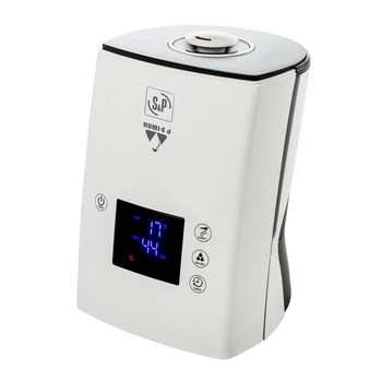Umidificator ultrasonic, HUMI-E D, Telecomanda, Cronometru, 3 fluxuri nebularizare, reglare umiditate, Filtrare impuritati apa Umidificator ultrasonic, HUMI-E D, Telecomanda, Cronometru, 3 fluxuri nebularizare, reglare umiditate, Filtrare impuritati apa
