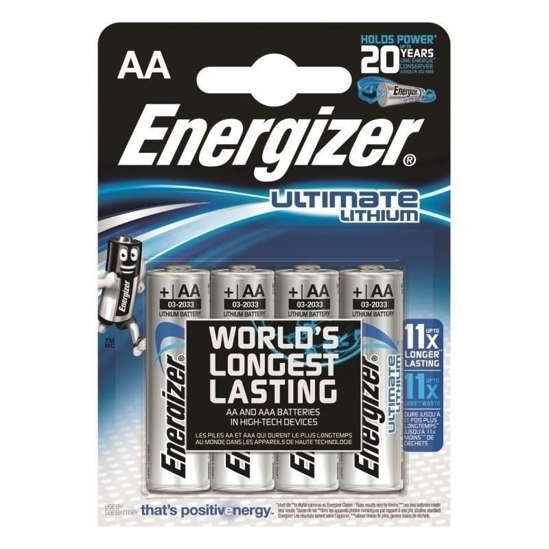 Baterii Energizer Ultimate Lithium R6, AA, 1.5 v, 4 buc/set