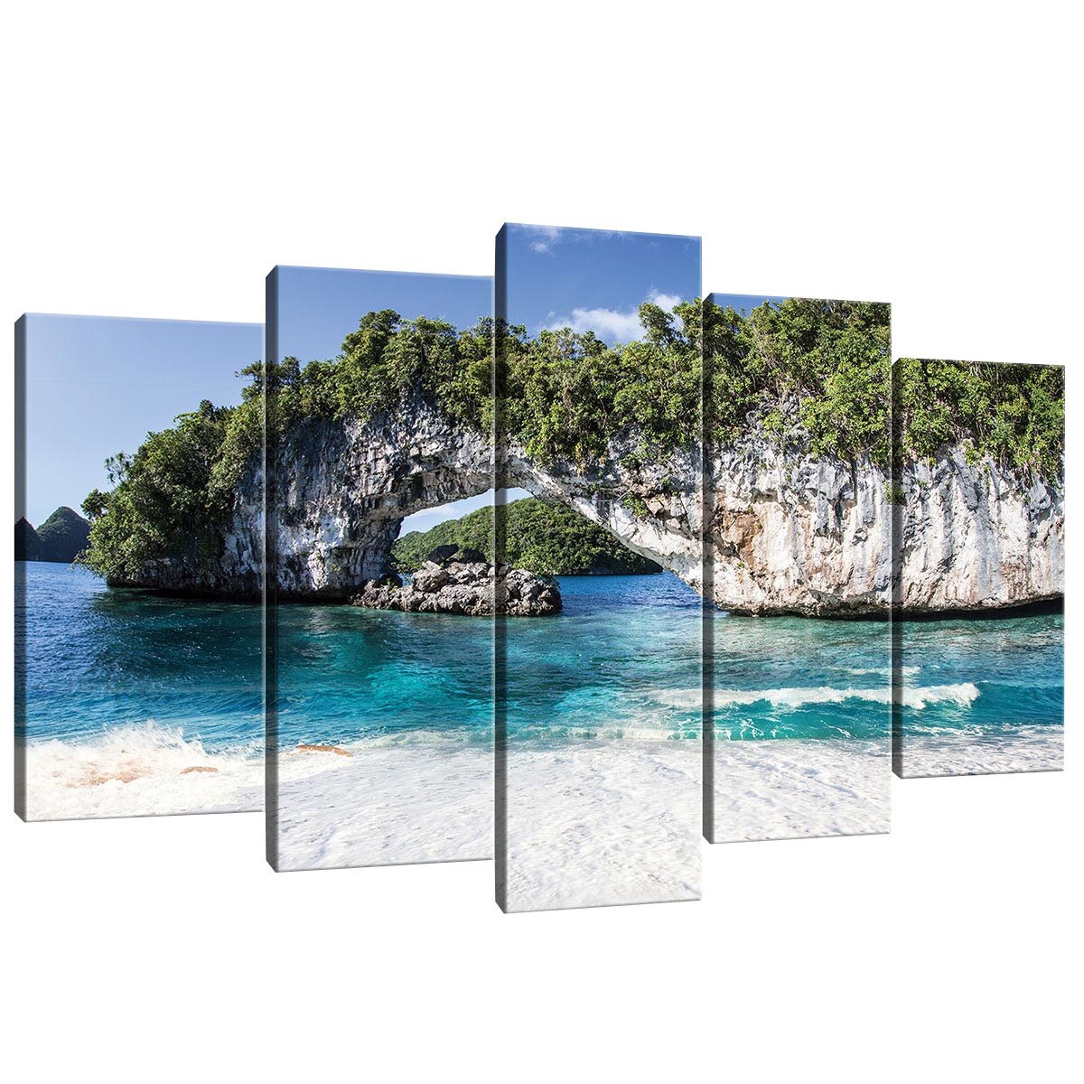 Set Tablouri DEGRETS 78508 Canvas, 60 x 100 cm, 5 piese (2x40x20 cm, 2x50x20 cm, 1x60x20 cm), Mare