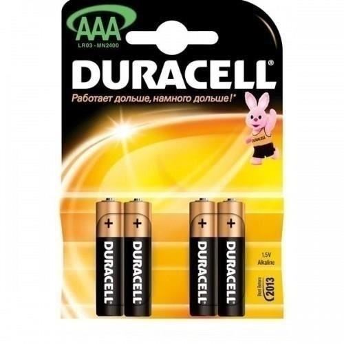 Baterii alcaline DURACELL Basic R3 (AAA), 4 buc/set