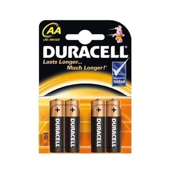 Baterii alcaline DURACELL Basic R6 (AA), 4 buc/set Baterii alcaline DURACELL Basic R6 (AA), 4 buc/set