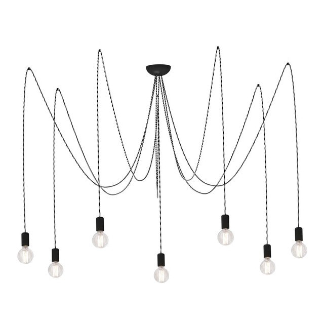 Lustra Spider gri, Nowodvorski, 7xE27