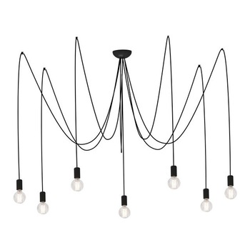 Lustra Spider black, Nowodvorski, 7xE27 Lustra Spider black, Nowodvorski, 7xE27