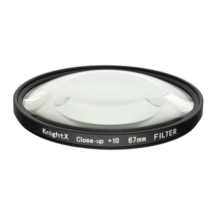 Filtru Macro CloseUp +10 KnightX de 67mm sticla optica