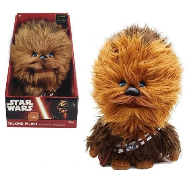 Jucarie de plus 22 cm cu sunet Chewbacca din Razboiul Stelelor