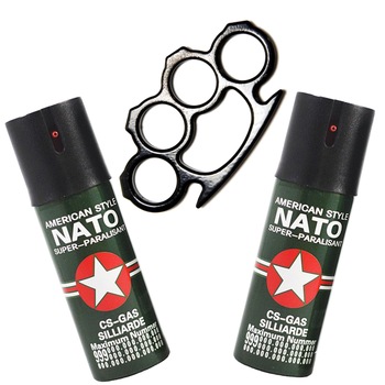 Kit autoaparare pumnal, rozeta, box, 2 bucati spray paralizant iritant nato Kit autoaparare pumnal, rozeta, box, 2 bucati spray paralizant iritant nato