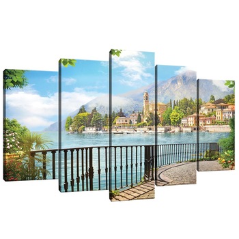 Set Tablouri DEGRETS 78515 Canvas, 60 x 100 cm, 5 piese (2x40x20 cm, 2x50x20 cm, 1x60x20 cm), Vedere Panoramica 2 3D Set Tablouri DEGRETS 78515 Canvas, 60 x 100 cm, 5 piese (2x40x20 cm, 2x50x20 cm, 1x60x20 cm), Vedere Panoramica 2 3D