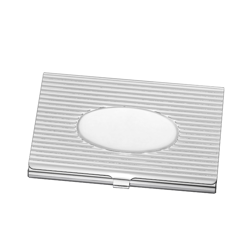 Suport carti de vizita, Silver Flame, metal, Argintiu