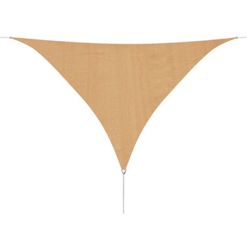 Copertina tip parasolar, triunghiular, vidaXL, HDPE, 3.6 x 3.6 x 3.6 m, Bej Copertina tip parasolar, triunghiular, vidaXL, HDPE, 3.6 x 3.6 x 3.6 m, Bej