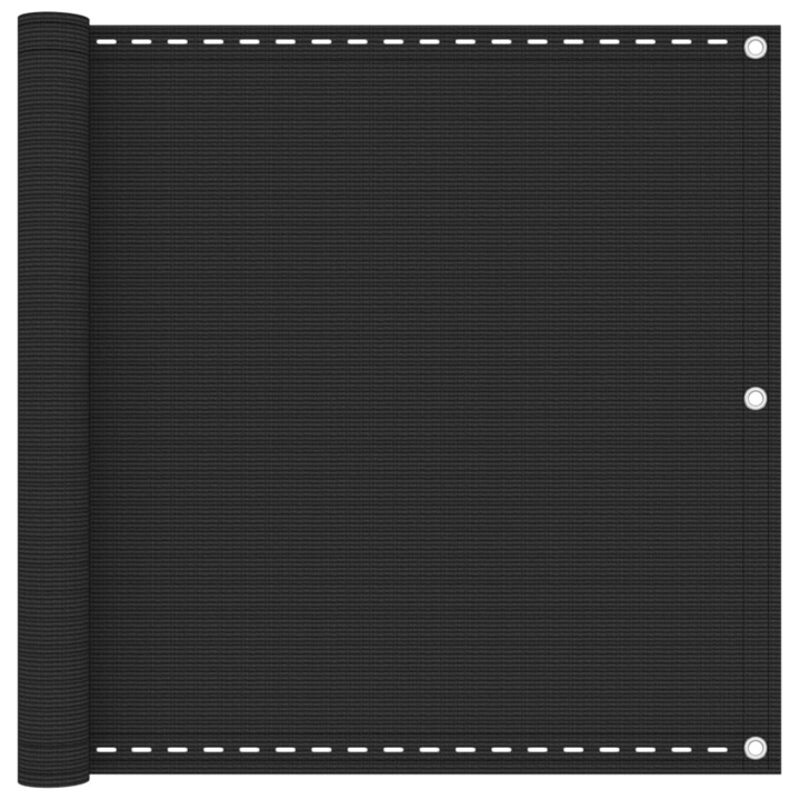 Prelata pentru balcon din HDPE vidaXL, 90 x 400 cm, antracit