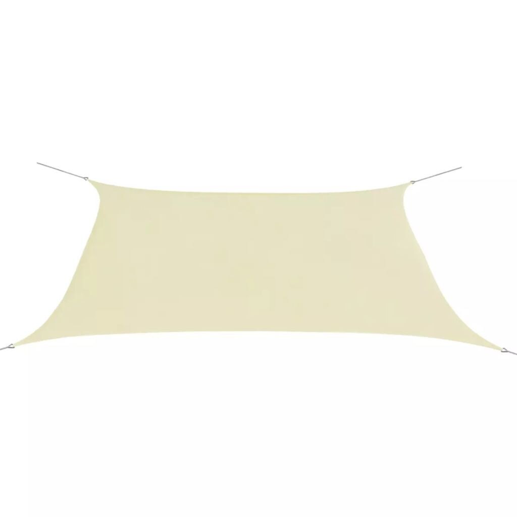 Copertina tip parasolar, dreptunghiular, vidaXL, Tesatura, 2 x 4 m, Crem